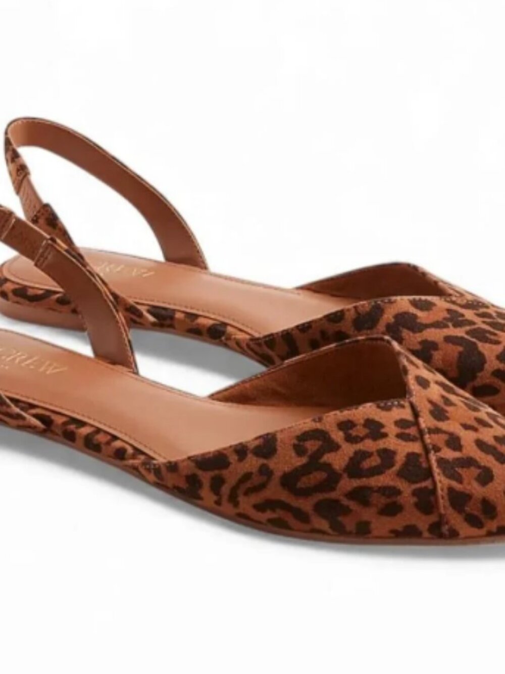NWT J. Crew Factory Leopard Print Slingback Flats — Size 9.5 - Picture 3 of 3